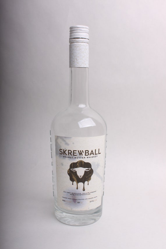 Empty Liquor Bottle Screwball Peanut Butter Whiskey 750 ml Etsy