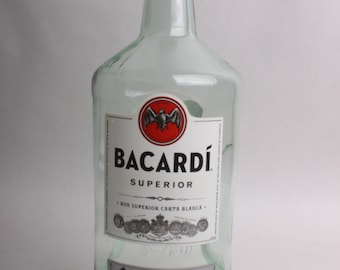 Garrafa de licor vazia -- Bacardi Vários tamanhos