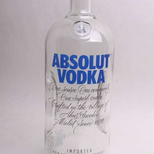 Empty Liquor Bottle --  Absolute Vodka various sizes