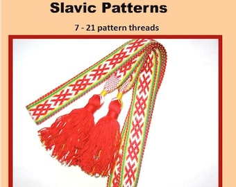 Inkle Weben Baltic Pick-up Slavic Patterns Album / Sammlung von 27 Schemata für 7-21 Fäden