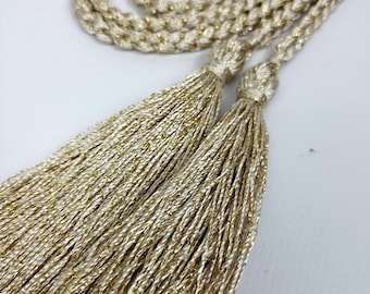 Gold Braided Rope Belt: Women display picture 1