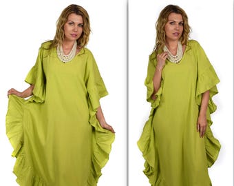 gauze caftan dress