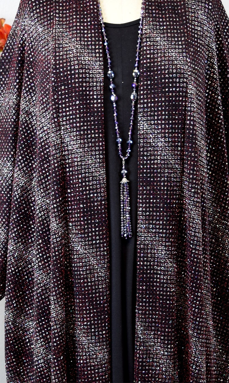 New Designer Glitter Duster Coat Party Coat Plus size Coat | Etsy