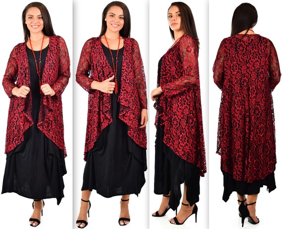 women's plus size duster coat