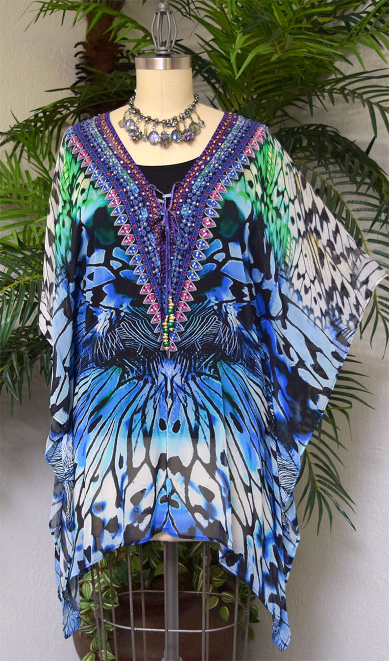 Gorgeous and Sensational Beaded Plus Size Caftan 1XL2XL and 3XL4XL