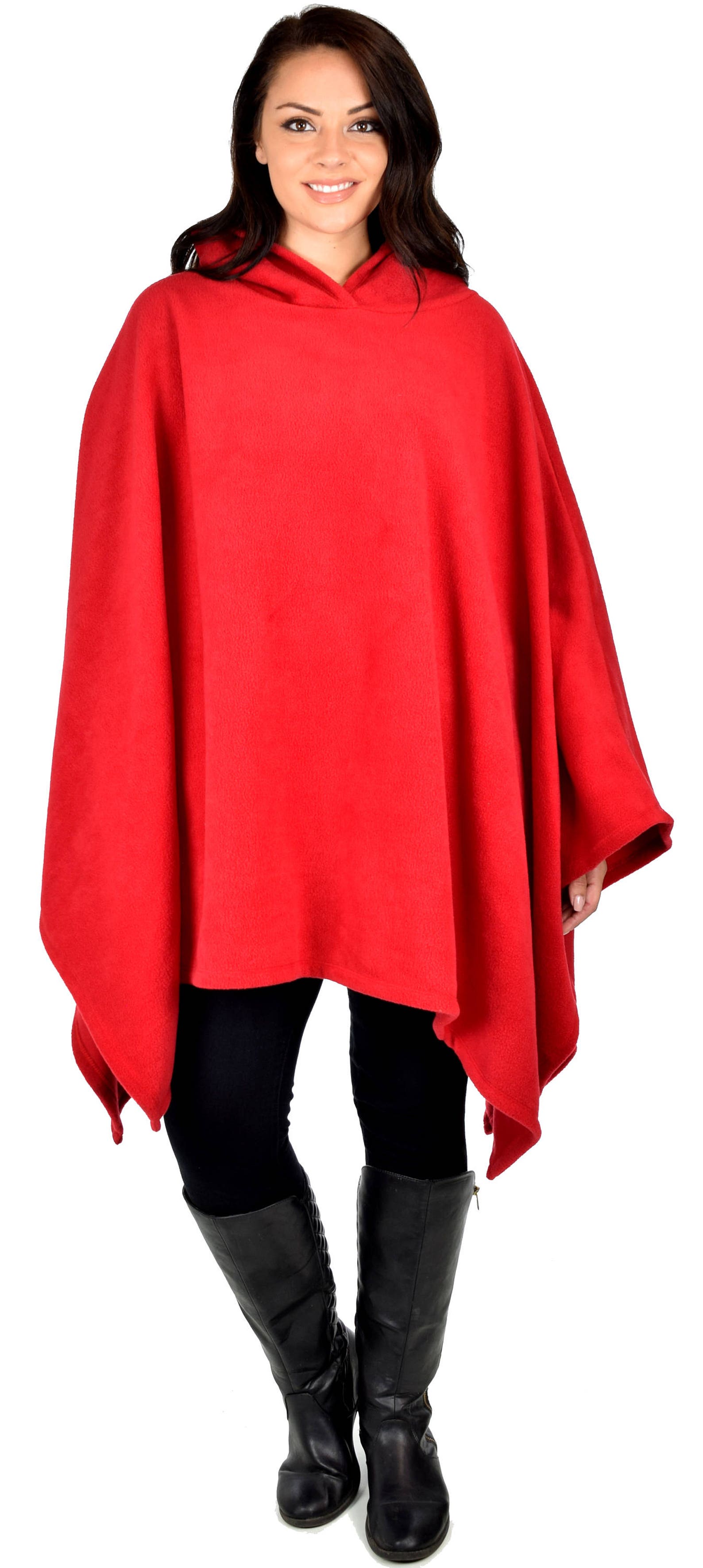 Versatile Travelers Full Size Poncho Hooded Poncho Fleece Etsy