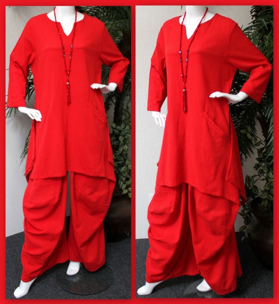 Large to 4XL Dare2bStylish,Cool Cotton Gauze Dual Pocket 2 PC.Designer Pant Set