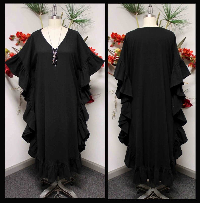 Comfyplus All Natural Quality Soft Cotton Gauze Caftan. Sizes Etsy