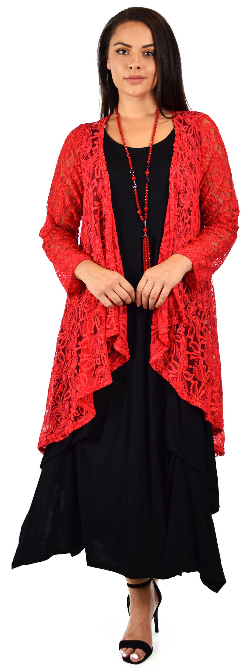 ComfyPlus Lace Duster Hi Low Duster Plus size Duster Party Etsy
