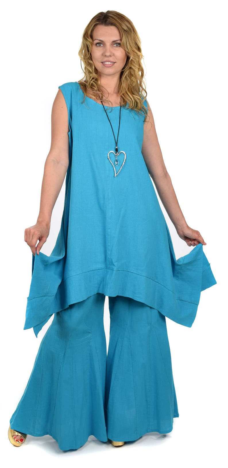 ComfyPlus Designer Pant set Cotton Gauze Pant set Bell Etsy