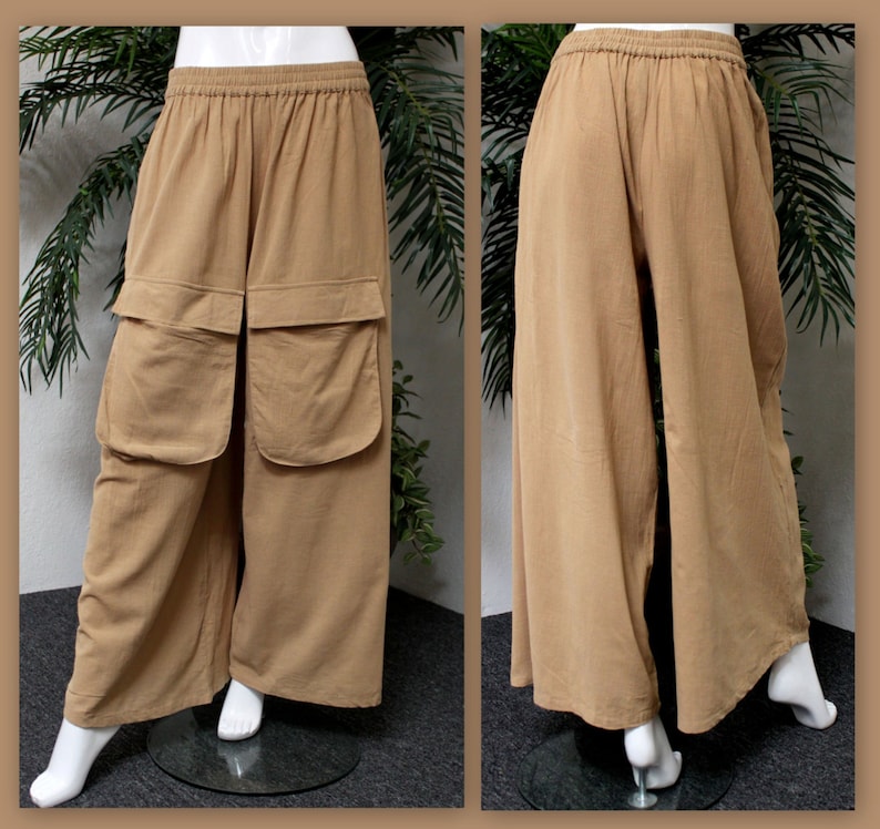 cotton gauze pants plus size
