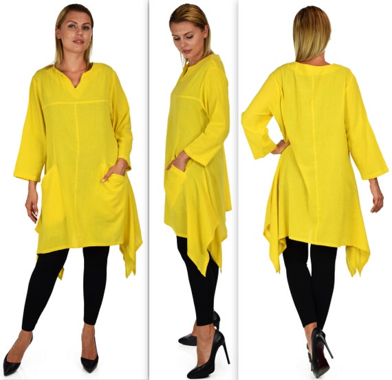 cotton gauze tunic plus size