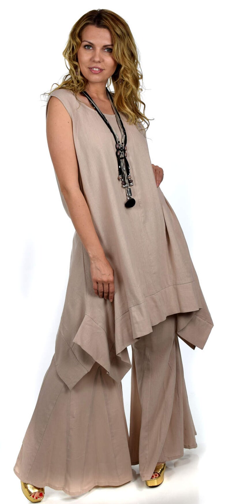 ComfyPlus Designer Pant set Cotton Gauze Pant set Bell Etsy