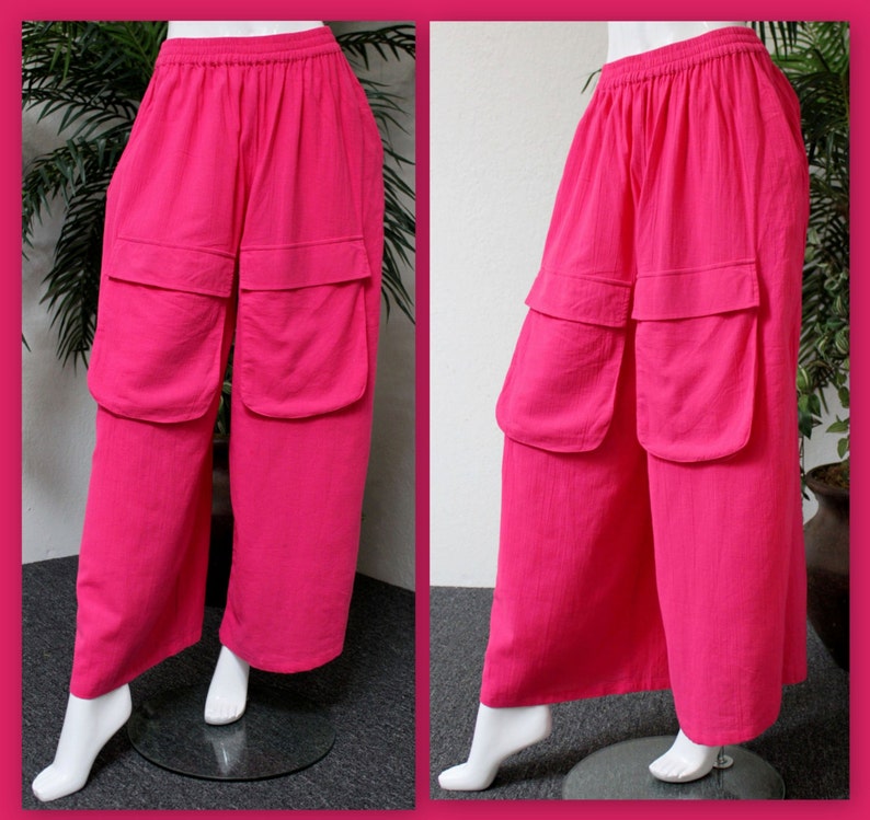 ComfyPlus Designer Lagenlook Cotton Gauze Plus size pants with Etsy