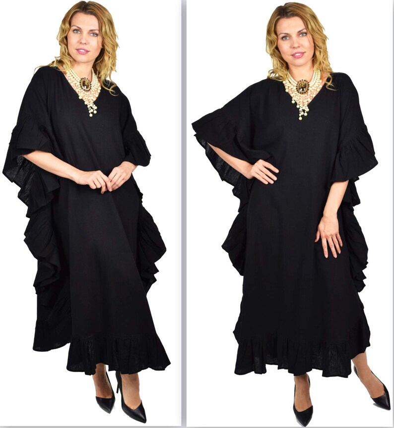Comfyplus All Natural Quality Soft Cotton Gauze Caftan. Sizes Etsy