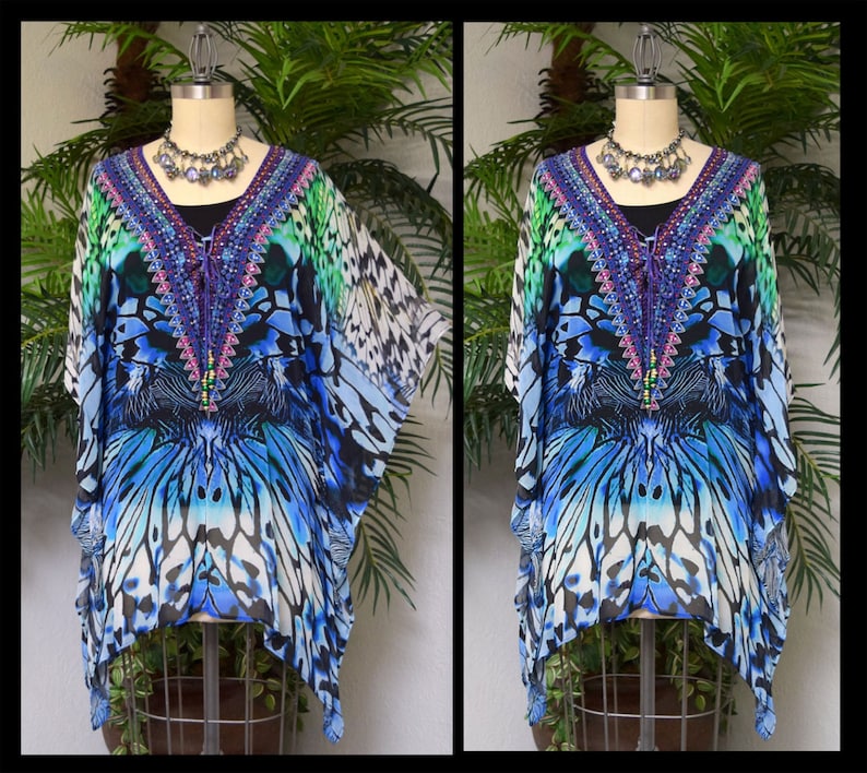 Gorgeous and Sensational Beaded Plus Size Caftan 1XL2XL and 3XL4XL