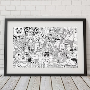 Scribble Series Ver 1.  | Abstract Art | Doodle art | Original Art | Psychedelic