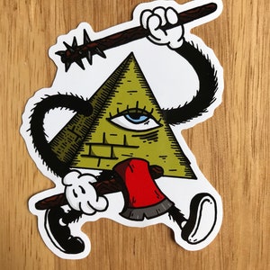 Pyramid Guy Sticker | Die-Cut Window, Skateboard, Car, Wall Decal, Laptop Vinyl Sticker