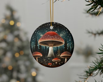 Mushroom Awareness Ceramic Ornaments (1pc, 3pcs, 5pcs, 10pcs)