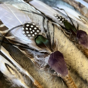 Amethyst Feather Smoke Clearing Wands