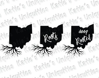 State roots svg | Etsy
