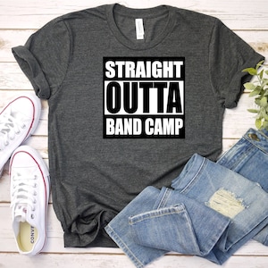 Straight Outta Band Camp SVG DXF PNG Digital Cut File for use with cutting machines Cricut Silhouette