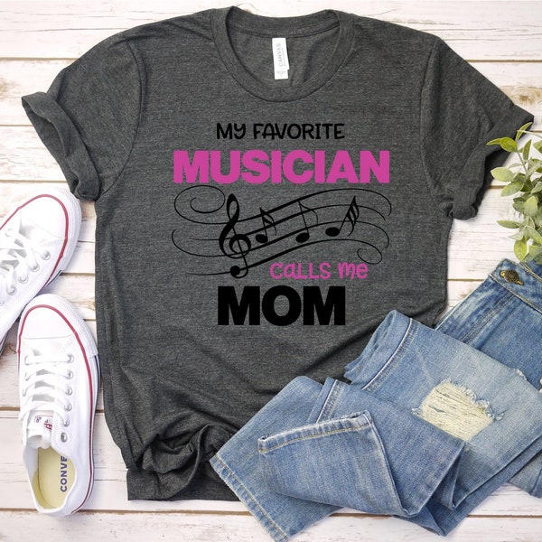 My Favorite Musician Calls Me Mom SVG DXF PNG Digital Cut File for use with cutting machines Cricut Silhouette