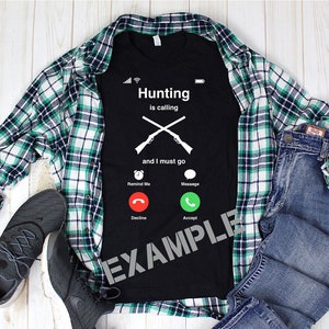 La chasse appelle et je dois aller iPhone Cell Cellular Call Screen SVG Digital Cut File pour une utilisation avec des machines de découpe Cricut Silhouette
