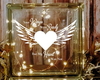 Your Wings Were Ready But Our Hearts Were Not My Heart Was Not Memorial Death Loss of Loved One SVG Digital Cut File Cricut Silhouette