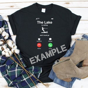 The Lake is Calling and I Must Go iPhone Cell Cellular Call Screen SVG Digital Cut File for use with cutting machines Cricut Silhouette