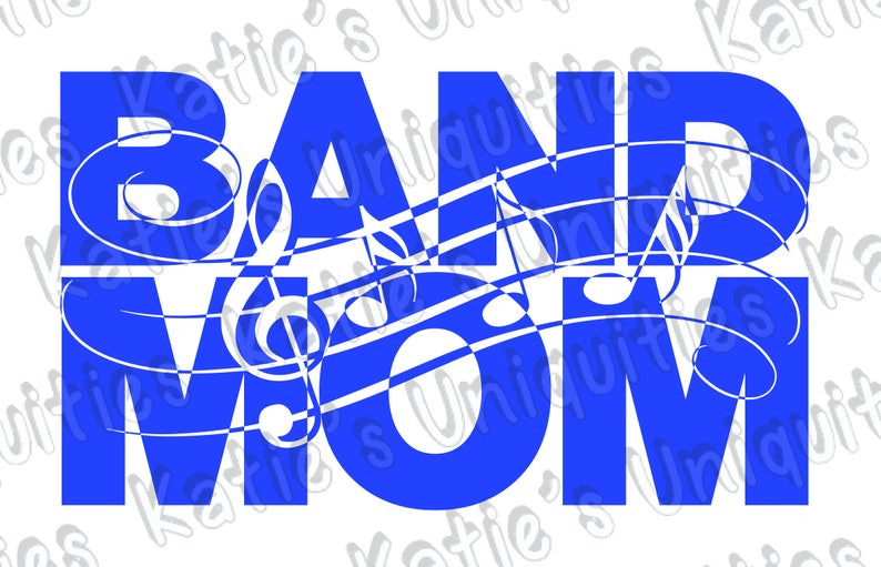 Download Band Mom Band Dad Marching Music Knockout SVG DXF PNG ...