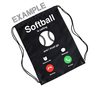 Softball is Calling and I Must Go SVG – iPhone Call Screen Digital Cut File for Cricut & Silhouette