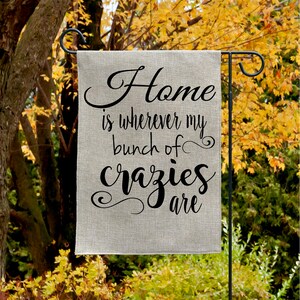 Home is Wherever My Bunch of Crazies are SVG PNG DXF Digital Cut File  for use with cutting machines Cricut Silhouette