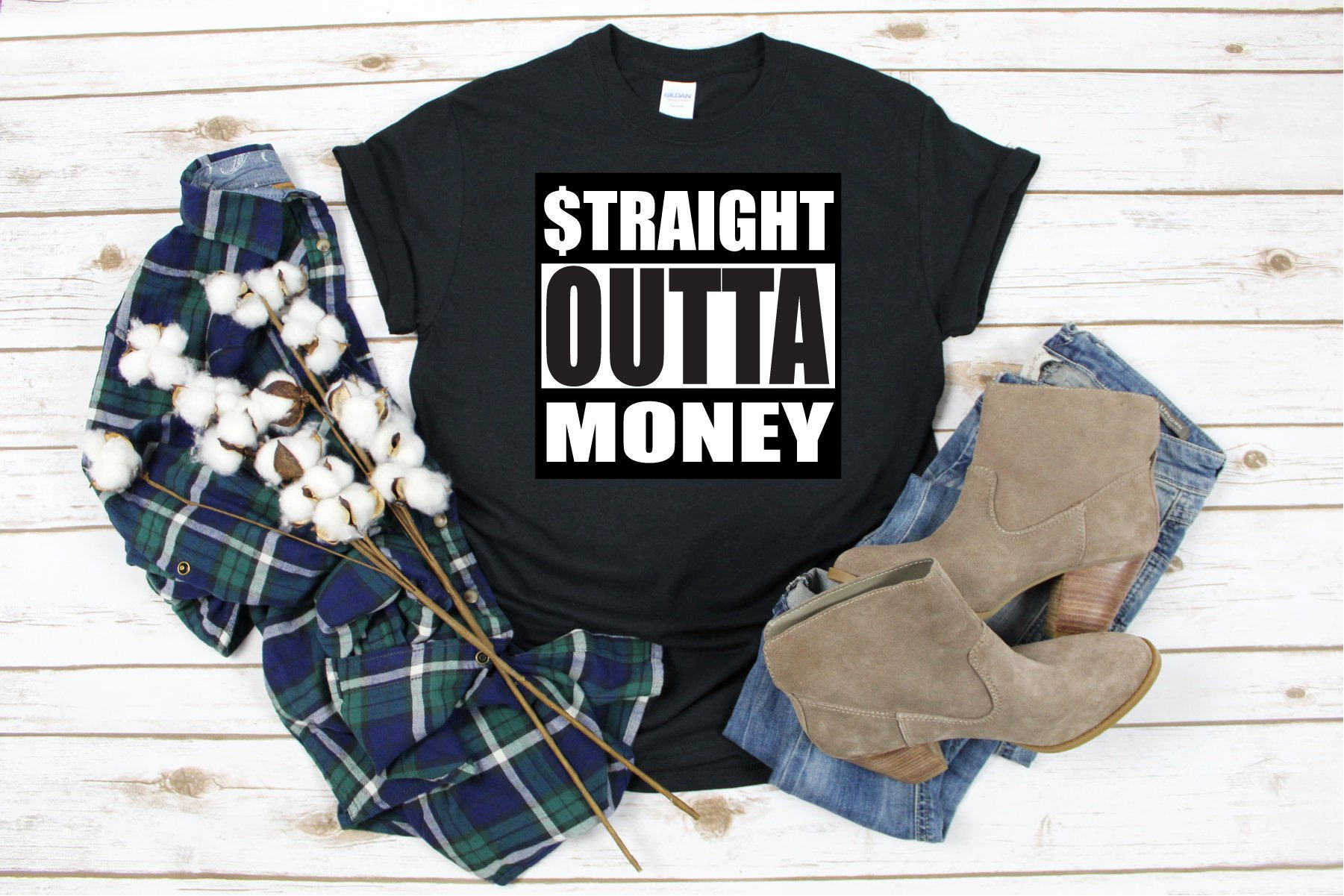 Straight Outta Money Dollar Sign SVG DXF PNG Digital Cut ...