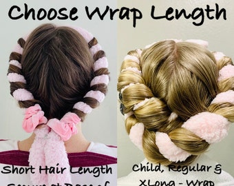 ヒートレスカーリングリボン/ヒートレスカール、ビーチウェーブカール用ヒートレスカーラー X ロングヘア ショートヘア 子供 ティーンズ ヘア用 クリスマスギフト