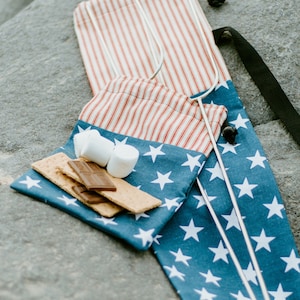 Smore Roasting Stick Bag, Campfire, Smores, Father's Day, Camping Supplies, Graduation Gift, Wedding Gift, 4th of July, Mother’s Day