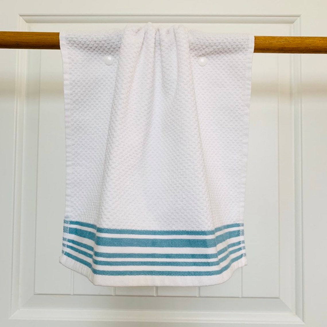 2 Kitchen Hanging Hand Towels 100 Cotton 2 Pack Waffle Etsy