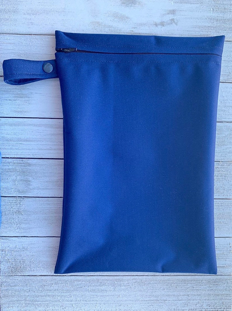 2 Wet Bags Zipper Snap Strap 18 Prints Use for Wet Etsy