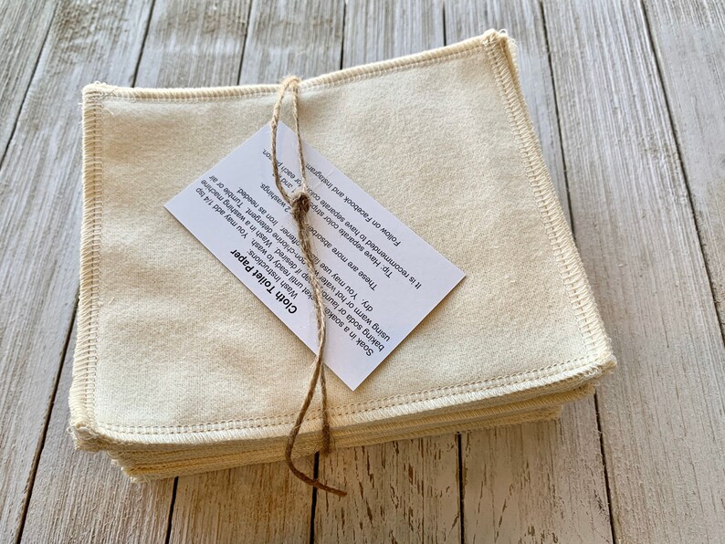 Organic Washable Reusable Toilet Paper 2 Ply Cloth Wipes Etsy