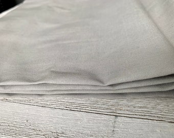 Light Gray Fabric 100% Cotton Fabric/ Broadcloth Sold by 1/2 Yard  Quilting Fabric / Medium Weight / Warm Grey Gray Cotton Quilt Fabric