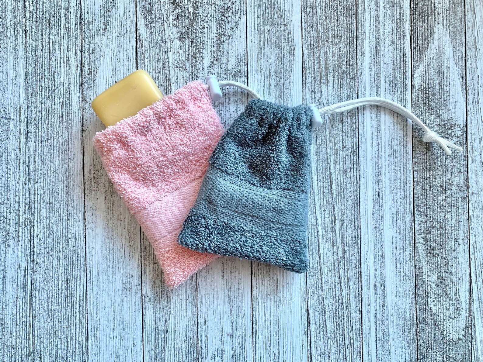 Soap Saver Bag With Drawstring Spa Gift /100 Terry Cloth Etsy