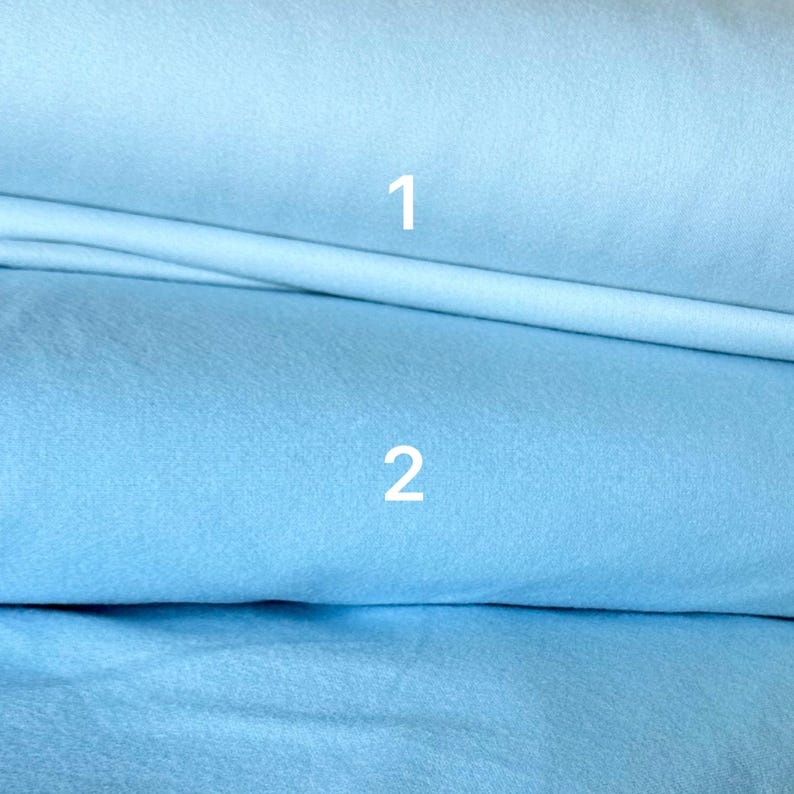 NAVY BLUE FLANNEL Cotton Fabric/ Anti-pill Premium Robert Kaufman Flannel /Sold by 1/4 or 1/2 Yard Quilting Material Christmas, Light Blue image 7
