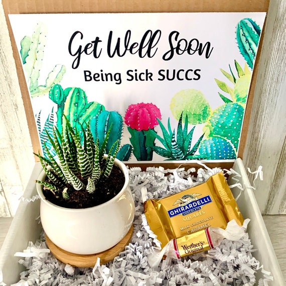 GET WELL Soon Care Package Gift Box Being Sick SUCCS/ Healing Etsy