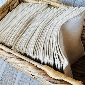 Papel higiênico lavável orgânico de 2 camadas; lenços umedecidos reutilizáveis, flanela de algodão natural, toalhas de bidê, papel não branqueado certificado pela GOTS