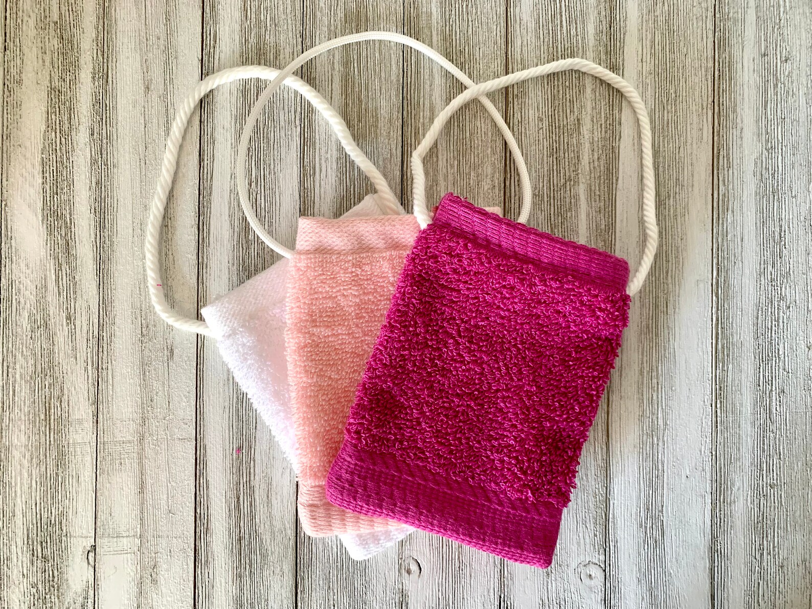 SOAP SAVER BAG Holder Soap Pouch Terry Cloth Cotton blue Etsy