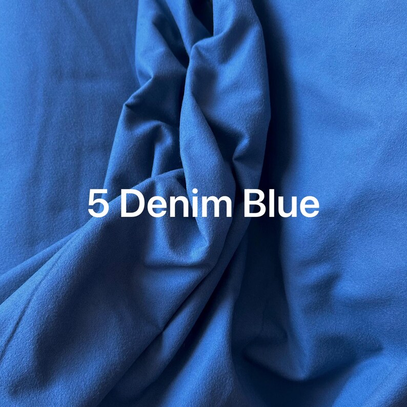 NAVY BLUE FLANNEL Cotton Fabric/ Anti-pill Premium Robert Kaufman Flannel /Sold by 1/4 or 1/2 Yard Quilting Material Christmas, Light Blue image 10