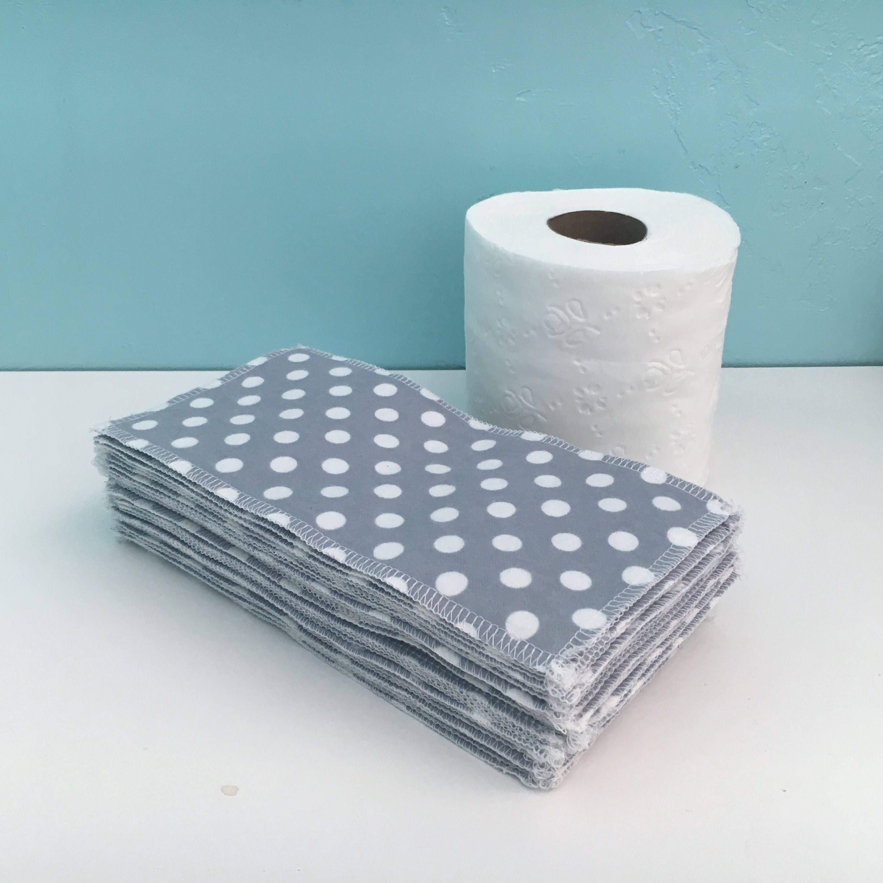 Washable Reusable Toilet Paper 2 Ply Cloth Wipes Ivory Soft Etsy
