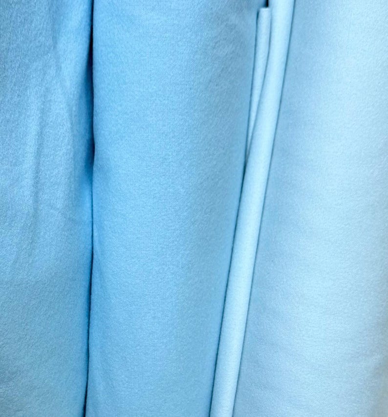 NAVY BLUE FLANNEL Cotton Fabric/ Anti-pill Premium Robert Kaufman Flannel /Sold by 1/4 or 1/2 Yard Quilting Material Christmas, Light Blue image 6