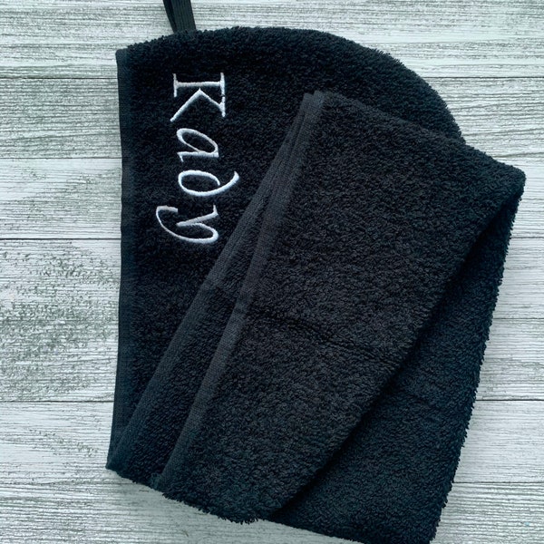 Black Head Turban Towel Wrap:  100% Terry Cloth Cotton Wrap For Drying Wet Hair; Gift for Women, Christmas Gift for Women, Adult Teens Black