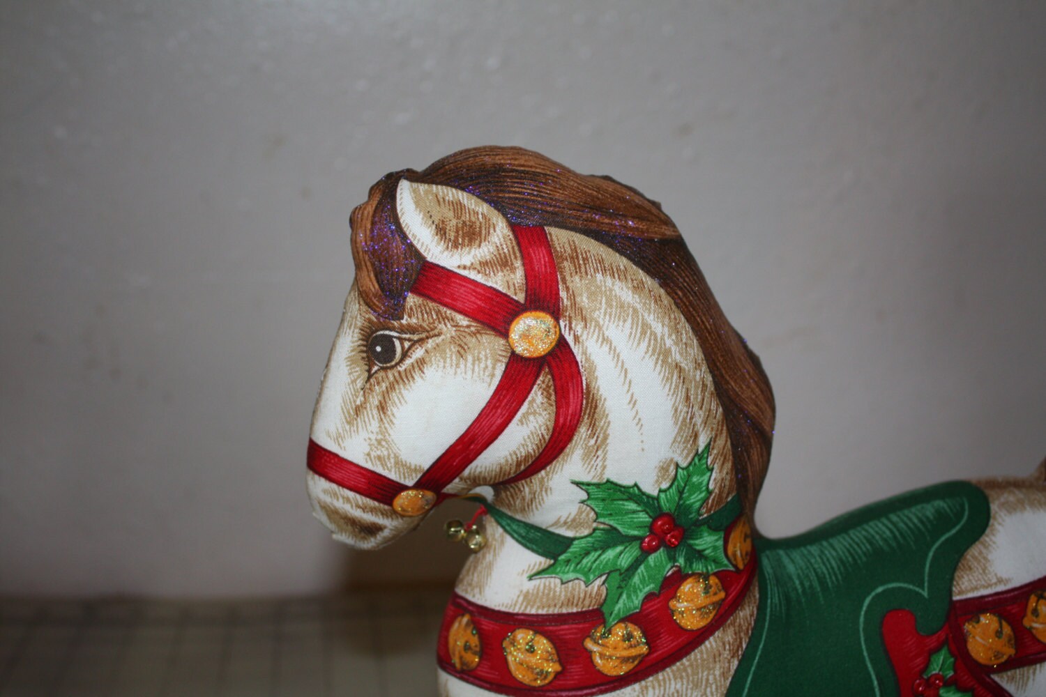 Cloth Christmas Rocking Horse